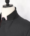 $3,795 GIORGIO ARMANI - "SOHO" Dark Gray Classic Canvassed SILK Suit - 46R