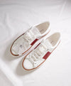 CANALI -  Hand Stitched Red/White PREMIUM Leather Sneakers - 10 US (43EU)