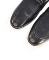 $850 SALVATORE FERRAGAMO - Black Braided Gancini Sleek Loafer - 9.5 EEE US