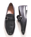 $850 SALVATORE FERRAGAMO - Black Braided Gancini Sleek Loafer - 9.5 EEE US