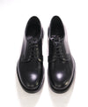 $1,150 PRADA - Black Brushed Leather Derby Lace-Ups - 9 US (8 Prada)