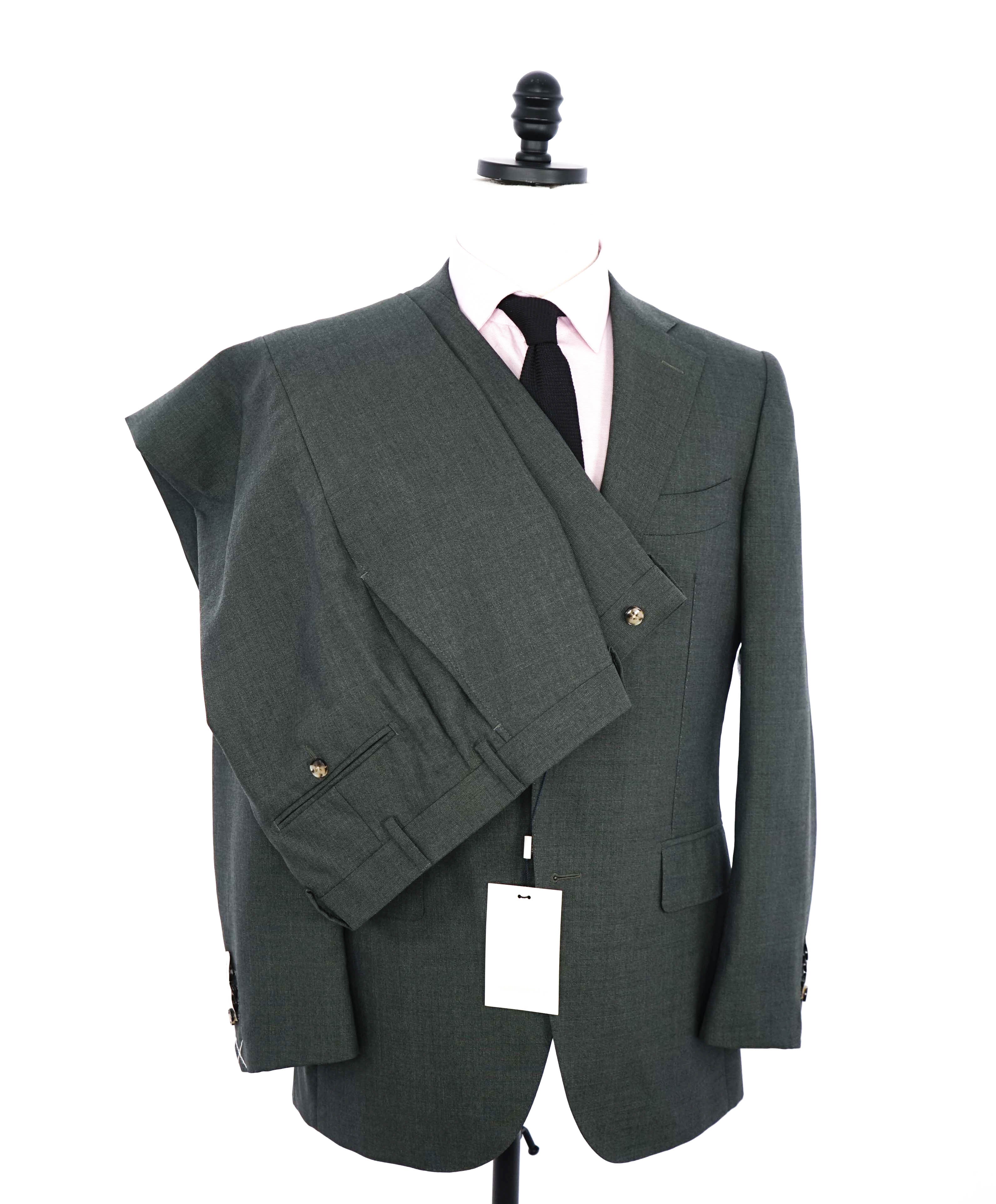 SUITSUPPLY - 3-PIECE Green "TROPICAL" VITALE BARBERIS CANONICO Suit - 40R