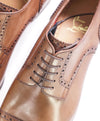 $1,150 CHRISTIAN LOUBOUTIN - *GREGGO* Brown Brogue Oxfords - 10 US (43 EU)