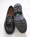 $930 SALVATORE FERRAGAMO - *BLEEKER* Black Leather Lug Sole Loafer - 7.5 D US