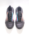 $1,200 PRADA - Black Leather "COLLISION CROSS" Sneakers - 8 US (7 IT)