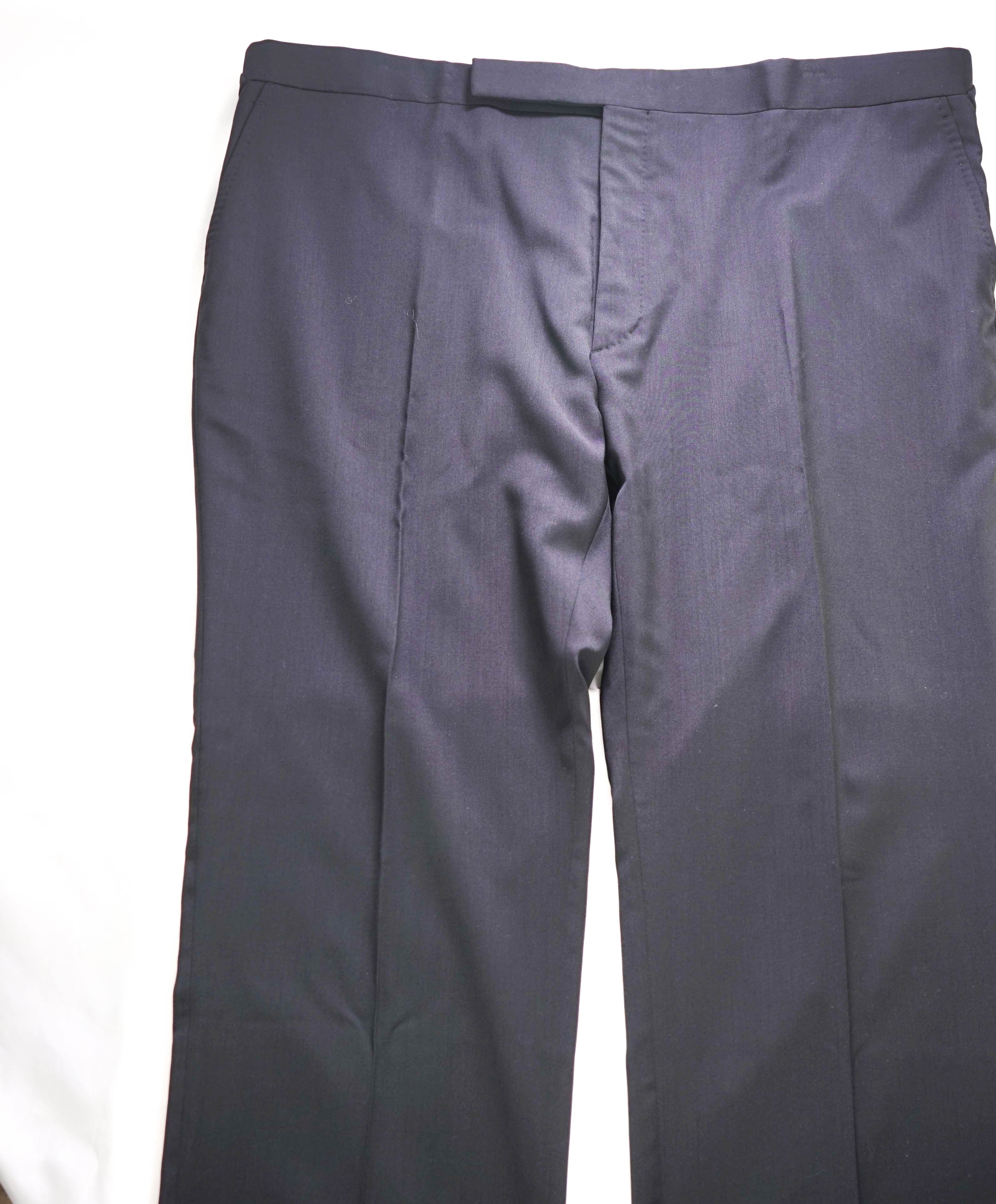 RALPH LAUREN PURPLE LABEL - *SIDE TABS* Flat Front TUXEDO Dress Pants - 45W