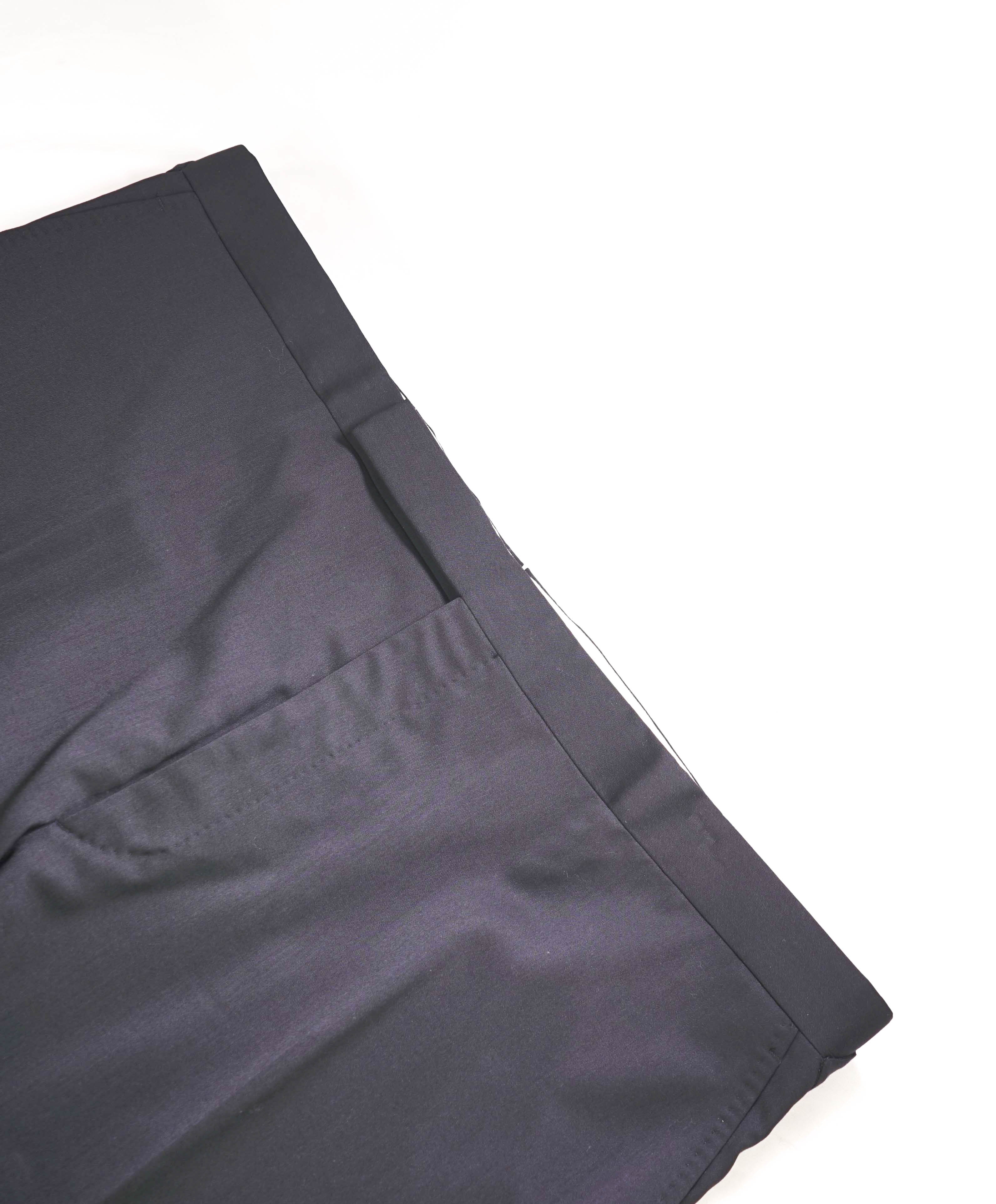 RALPH LAUREN PURPLE LABEL - *SIDE TABS* Flat Front TUXEDO Dress Pants - 45W