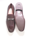 $850 SALVATORE FERRAGAMO - *TAPAS* Brown Leather Gancini Bit Loafer - 10.5 US