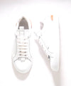 $990 ZEGNA - (ERMENEGILDO) COUTURE "Tennis Low" White Sneakers - 8 US (41 EU)