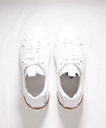 $990 ZEGNA - (ERMENEGILDO) COUTURE "Tennis Low" White Sneakers - 8 US (41 EU)