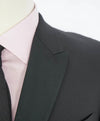 $1,995 EMPORIO ARMANI - “M LINE” 2-Btn Black Peak Lapel Tuxedo Suit - 36R