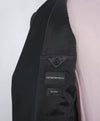 $1,995 EMPORIO ARMANI - “M LINE” 2-Btn Black Peak Lapel Tuxedo Suit - 44R