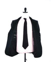 $1,995 EMPORIO ARMANI - “M LINE” 2-Btn Black Peak Lapel Tuxedo Suit - 44R