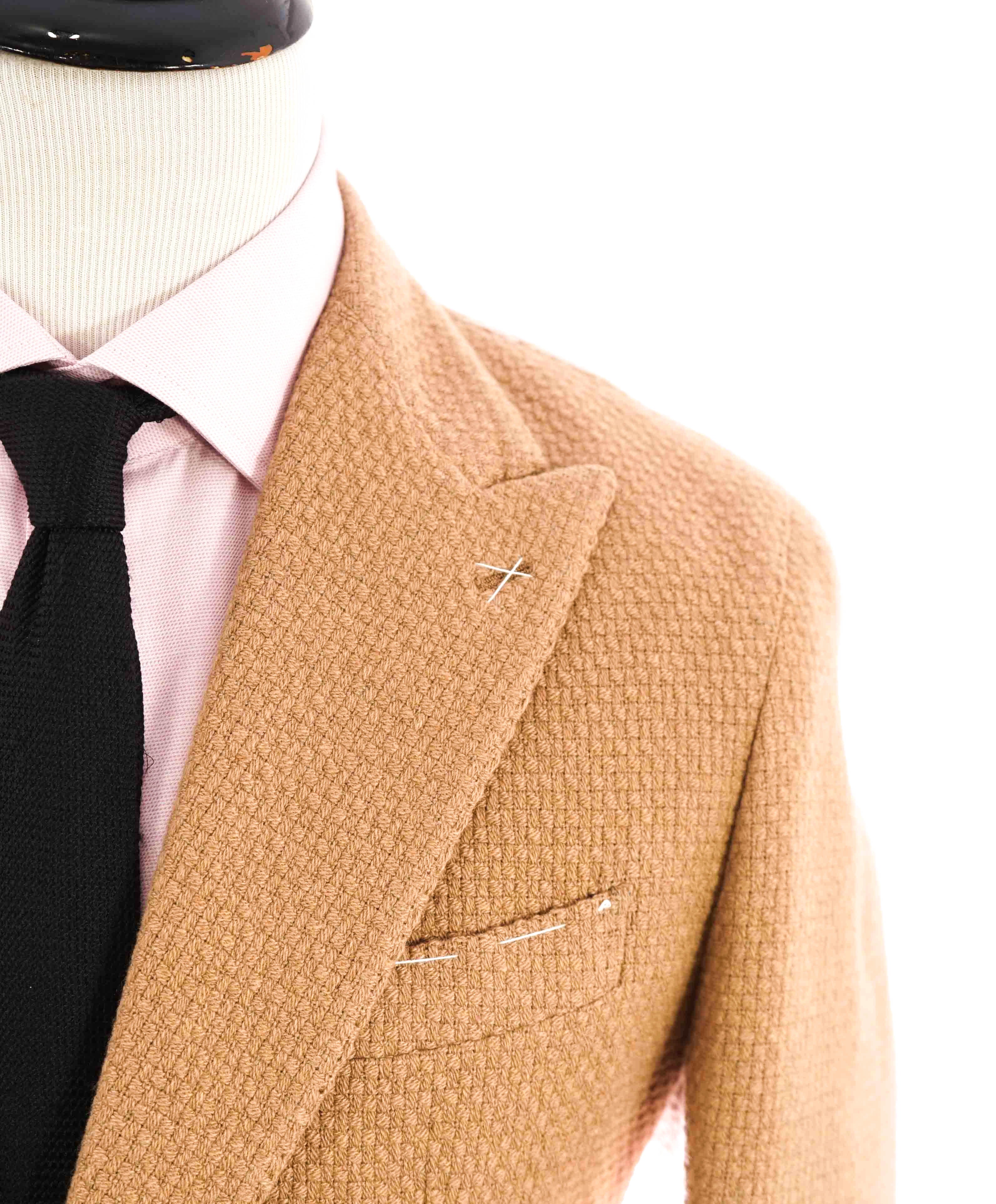 $2,695 ELEVENTY - *PURE CASHMERE* Jacquard Camel Platinum Blazer - 40 (50EU)