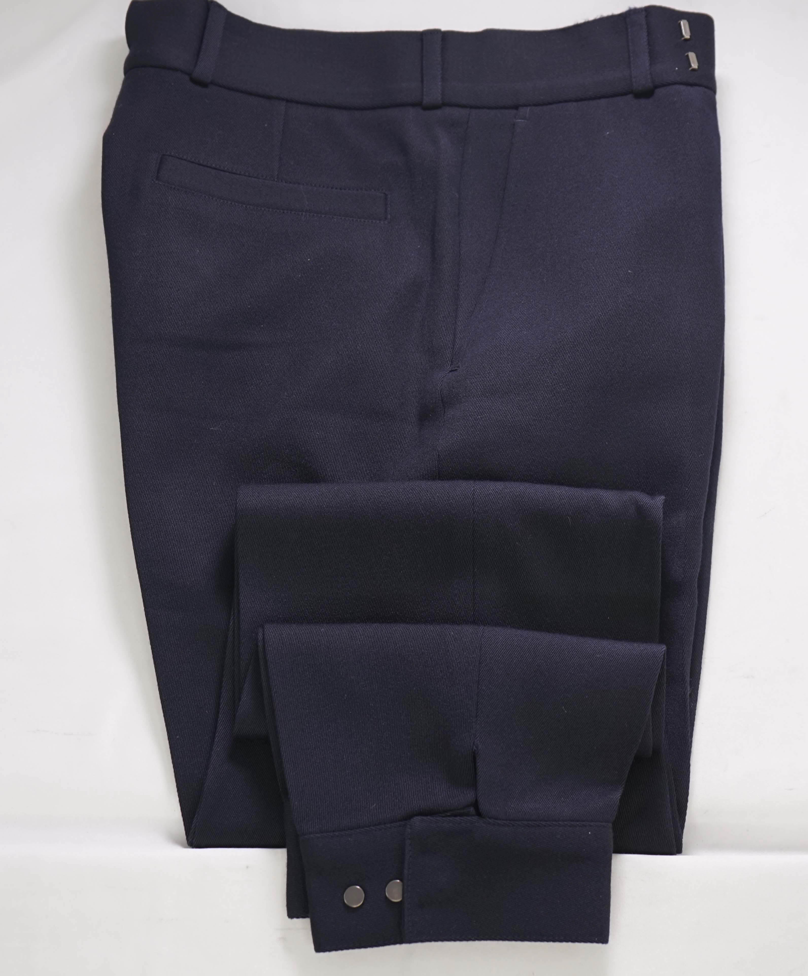 $1,395 ERMENEGILDO ZEGNA COUTURE XXX - Navy Wool Jogger Pants - 33W