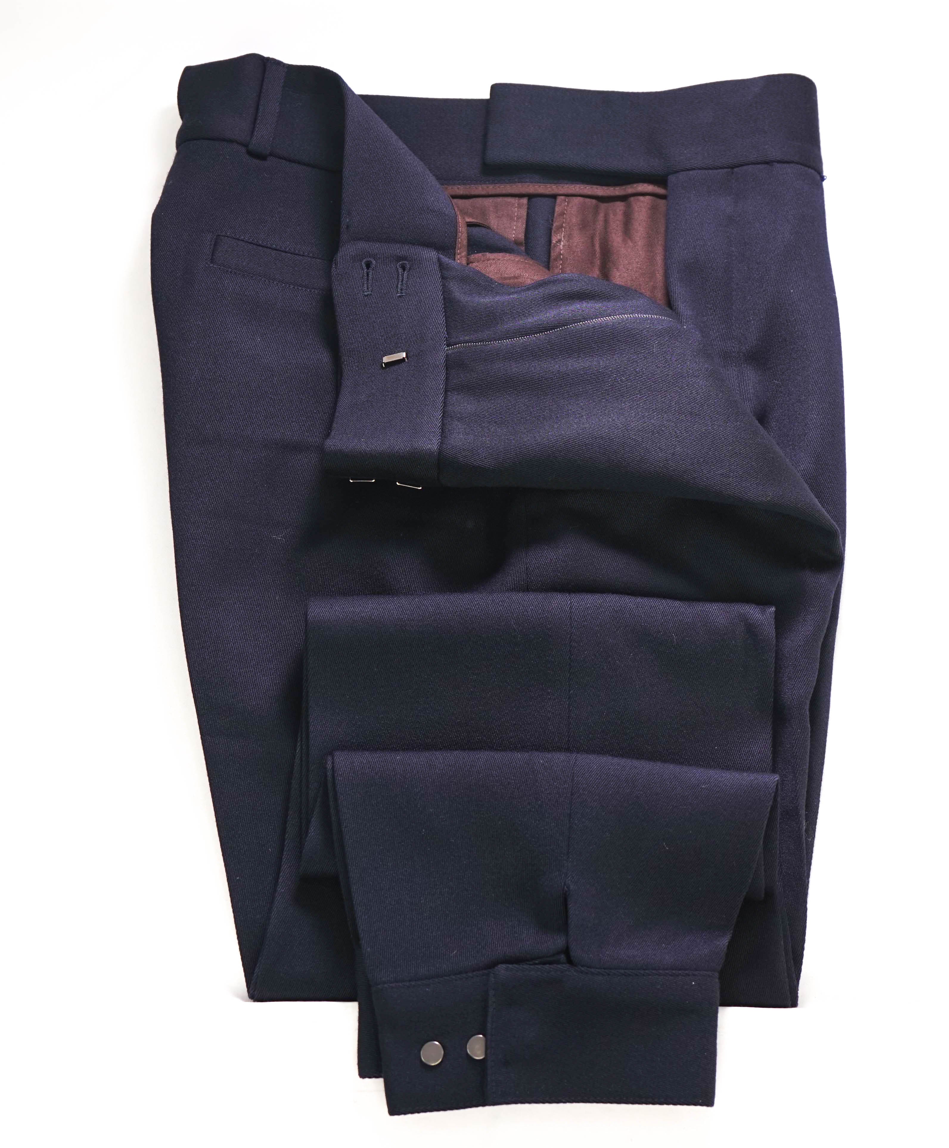 $1,395 ERMENEGILDO ZEGNA COUTURE XXX - Navy Wool Jogger Pants - 33W