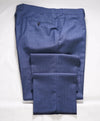 $750 ERMENEGILDO ZEGNA - "TROFEO" Blue Silk/Wool/Linen Dress Pants- 35W (52EU)