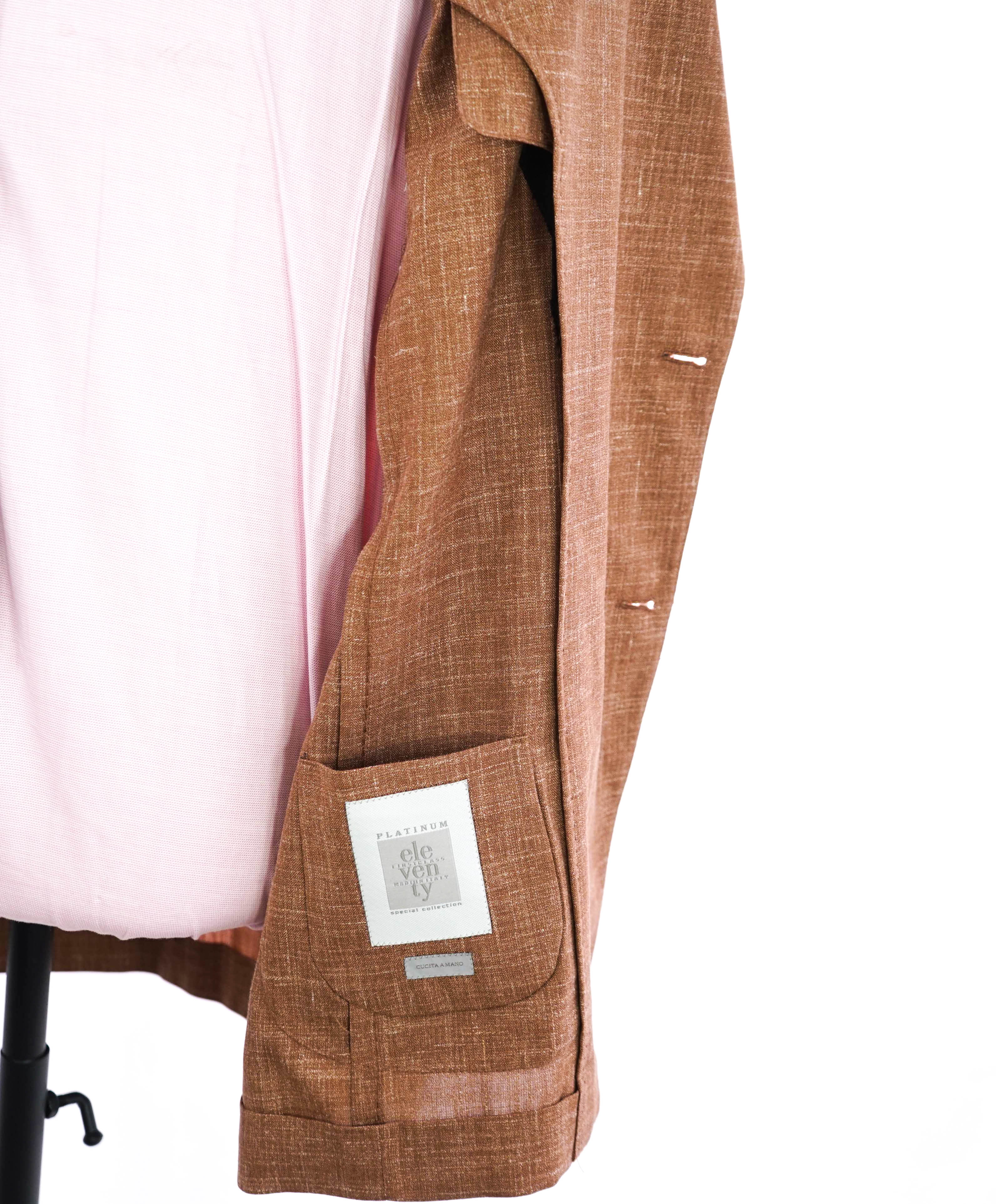 $1,695 ELEVENTY - LORO PIANA "SUMMERTIME" LINEN/SILK/WOOL Blazer - 44 (54 EU)