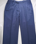 $750 ERMENEGILDO ZEGNA - "TROFEO" Blue Silk/Wool/Linen Dress Pants- 35W (52EU)