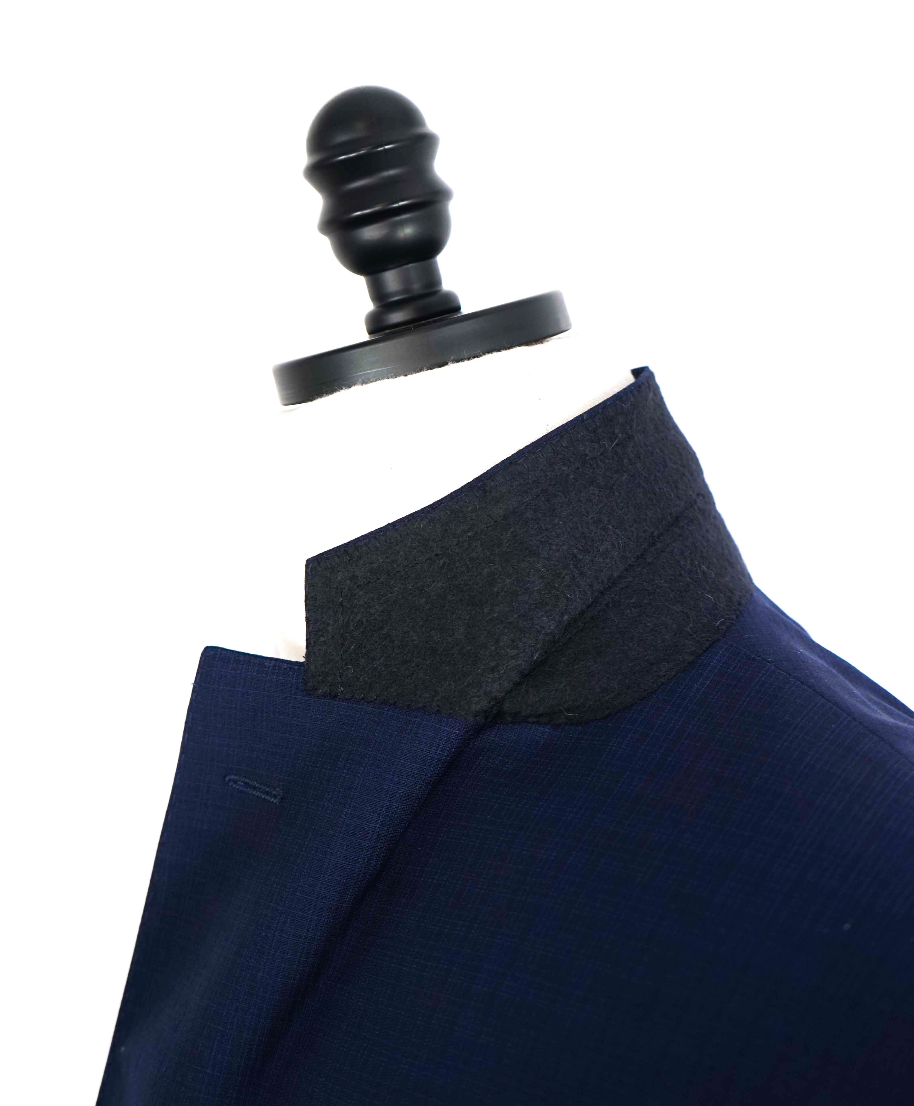 CORNELIANI - Blue Check Wool "Super Fine 18,25 Microns" Suit - 46R