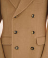 $5,995 ISAIA - CAMEL HAIR *MARSHAL* Neutral Double Breasted Winter Coat - 40R US