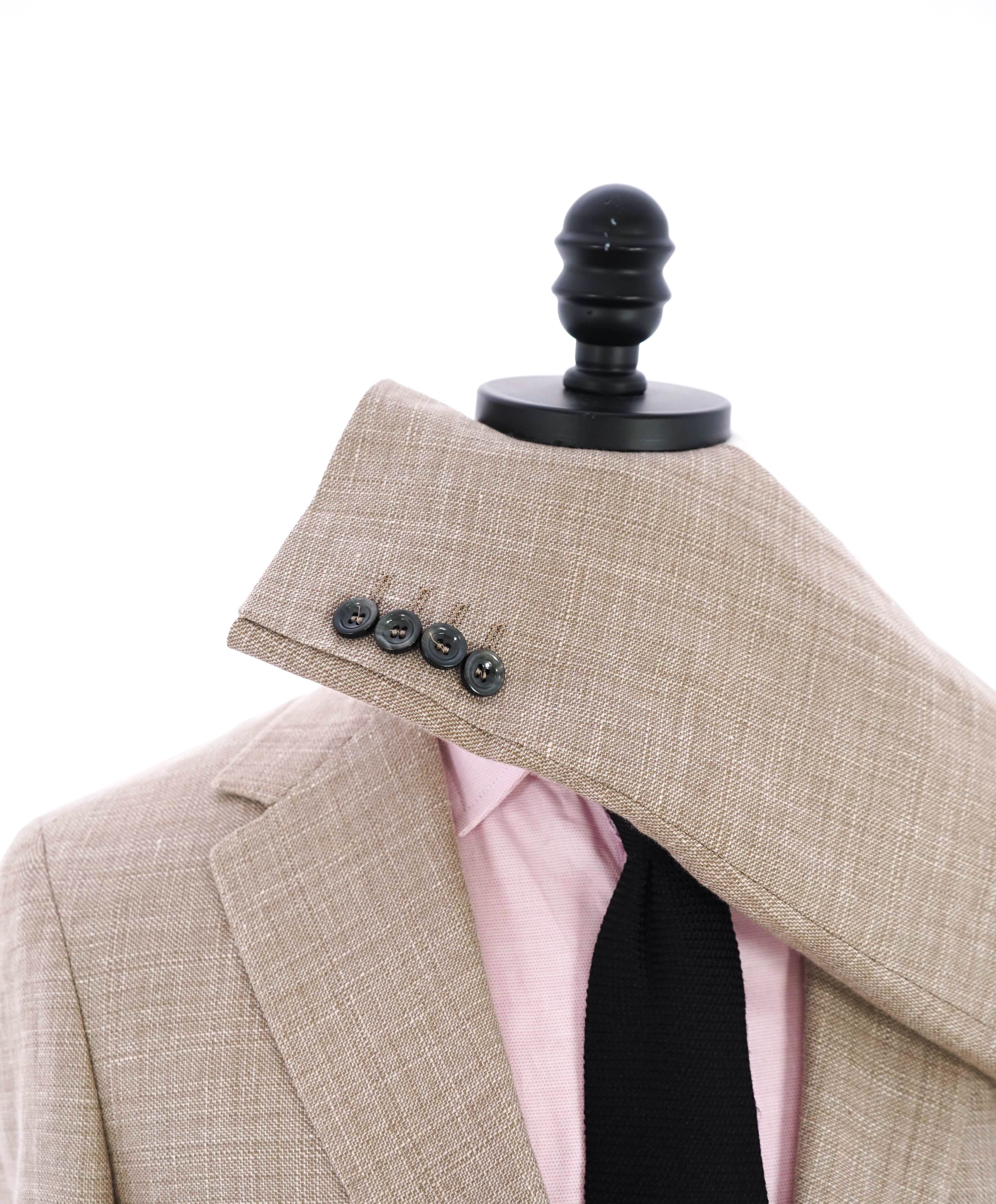 $1,895 CANALI - Beige Light Summer LINEN/WOOl Blazer - 38R