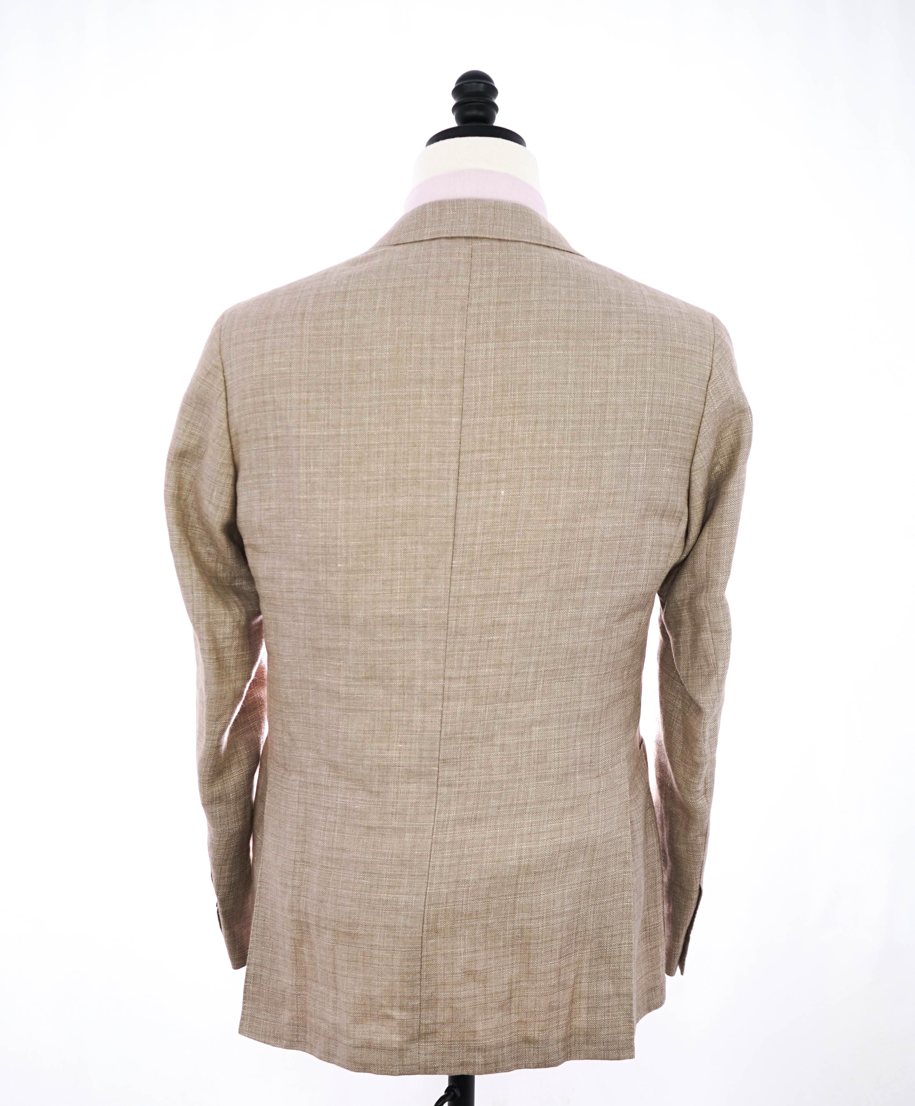 $1,895 CANALI - Beige Light Summer LINEN/WOOl Blazer - 38R