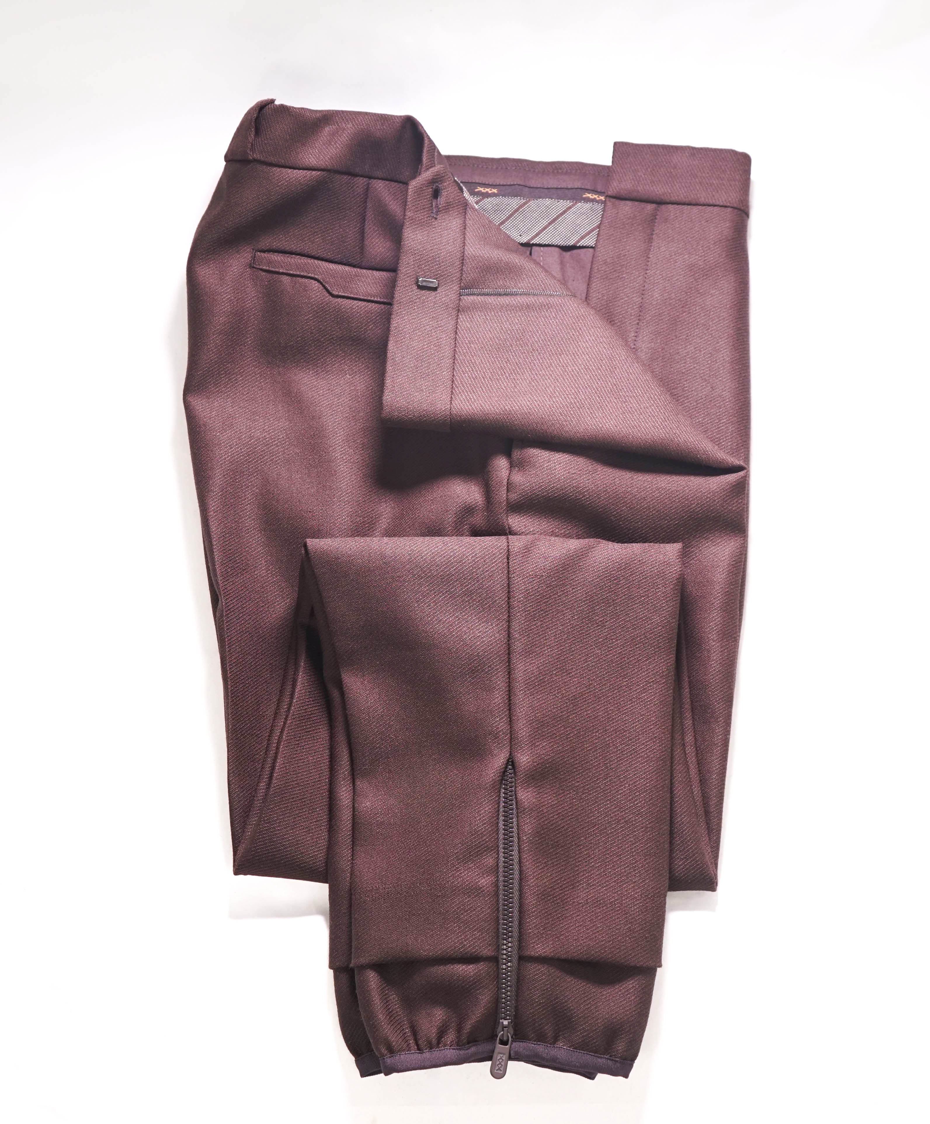 $1,395 ERMENEGILDO ZEGNA COUTURE XXX - Coco Brown Jogger Pants - 34W