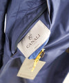 $1,695 CANALI - Rain Protection "REVERSIBLE" Navy Baby Blue Trench Coat - 40R