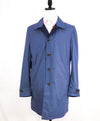 $1,695 CANALI - Rain Protection "REVERSIBLE" Navy Baby Blue Trench Coat - 40R