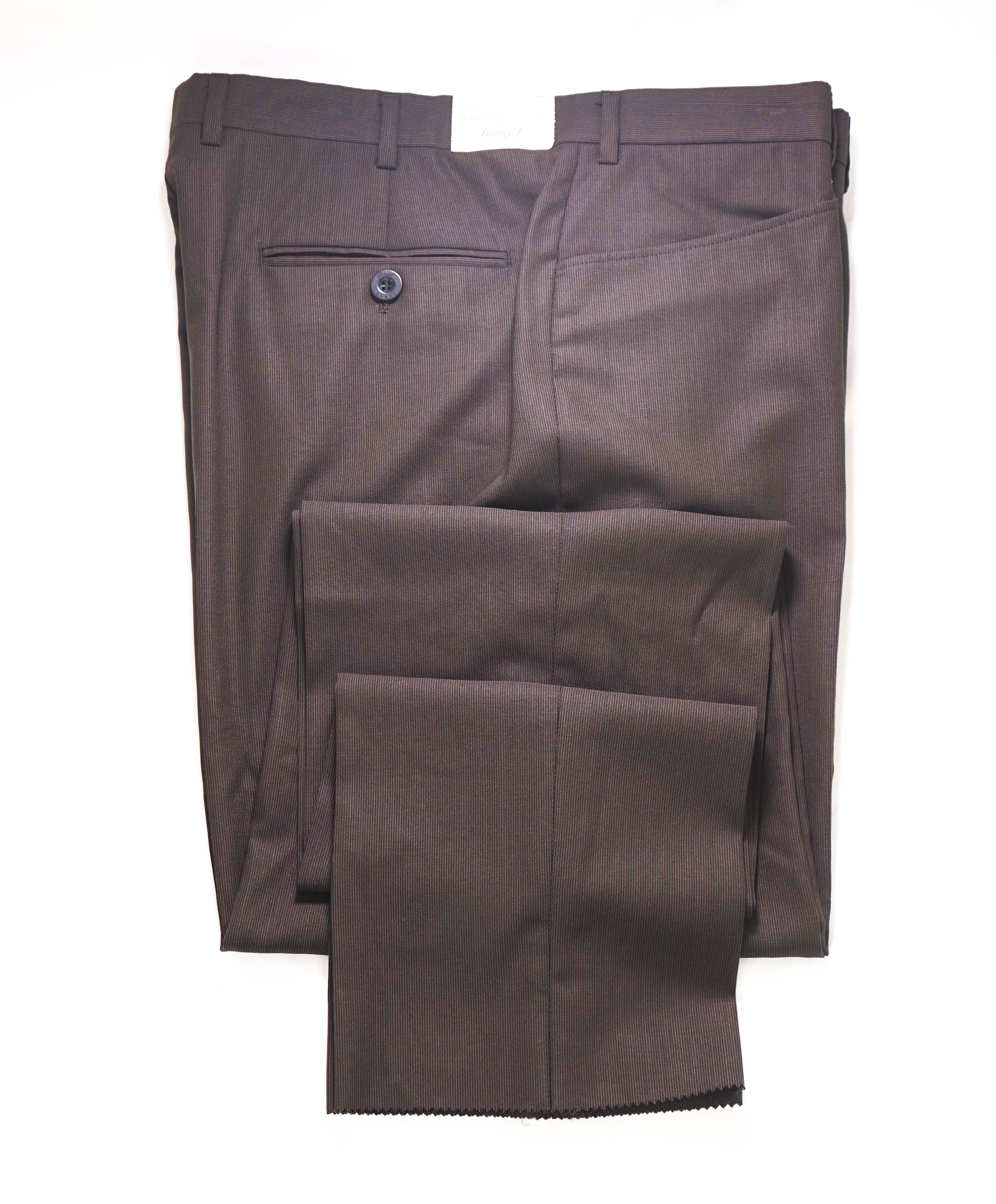 $1,050 BRIONI - Brown 5-Pocket Style Dress Pants- 34W