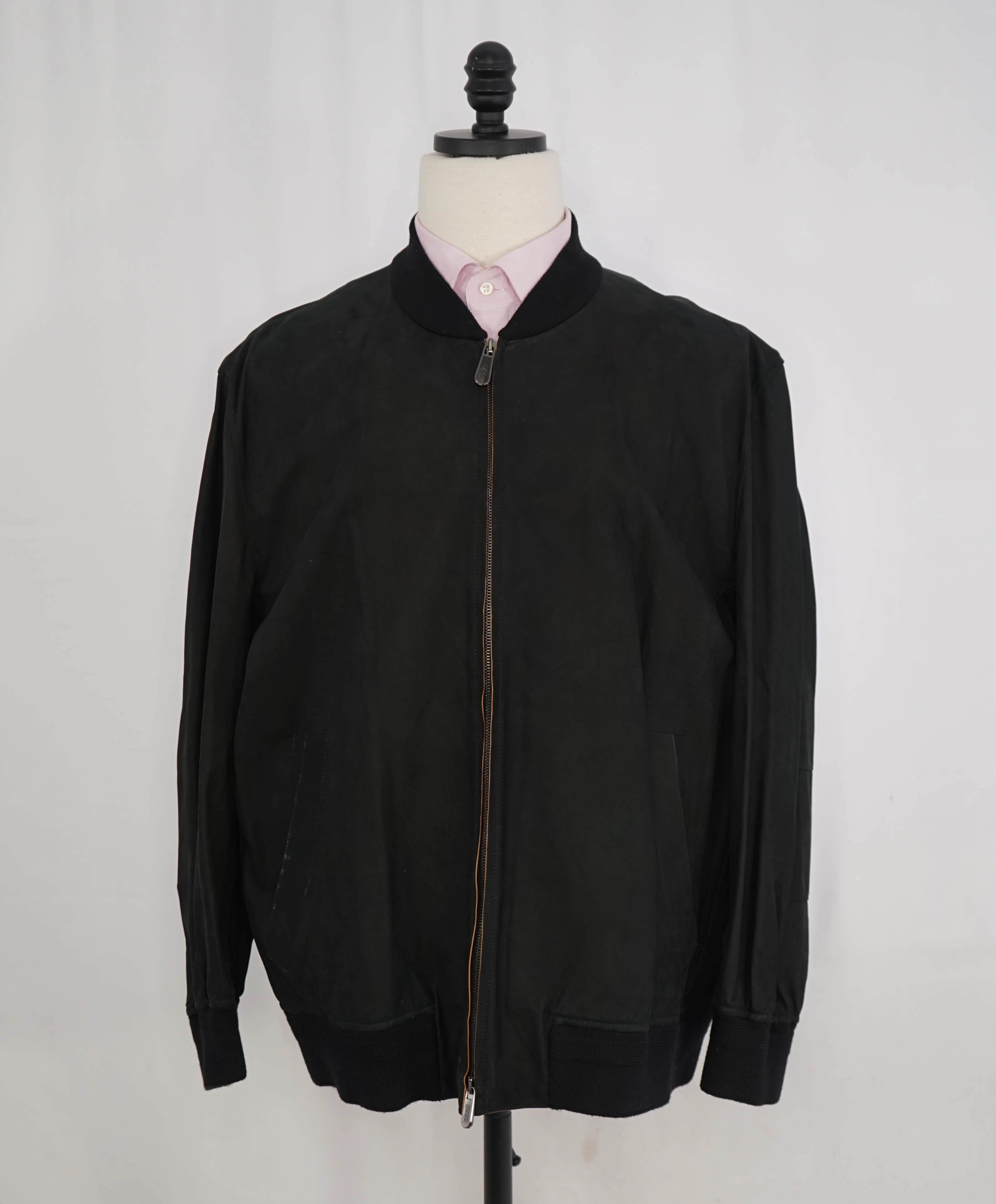 $7,995 ERMENEGILDO ZEGNA *Couture* - Black Suede Calfskin Jacket - 50US (60EU)