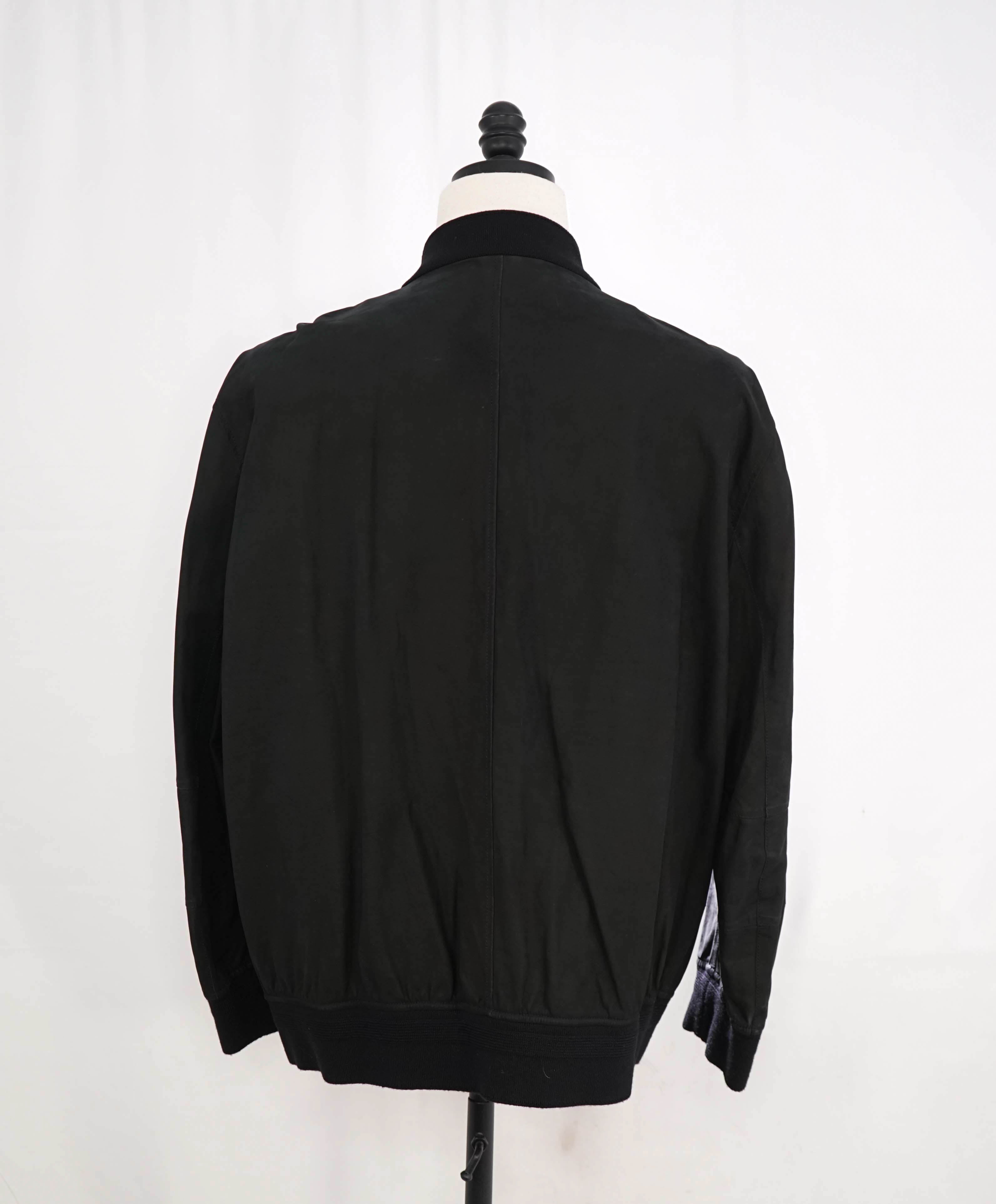 $7,995 ERMENEGILDO ZEGNA *Couture* - Black Suede Calfskin Jacket - 50US (60EU)