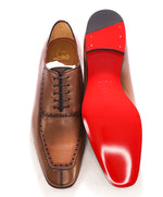 $1,250 CHRISTIAN LOUBOUTIN - *LAFITOCH* Brown Lthr Oxfords - 12 US (45EU)