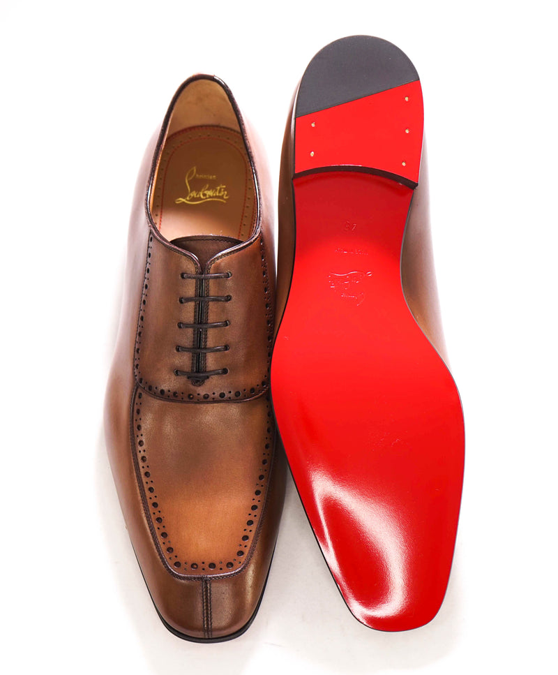 $1,250 CHRISTIAN LOUBOUTIN - *LAFITOCH* Brown Lthr Oxfords - 13 US (46EU)