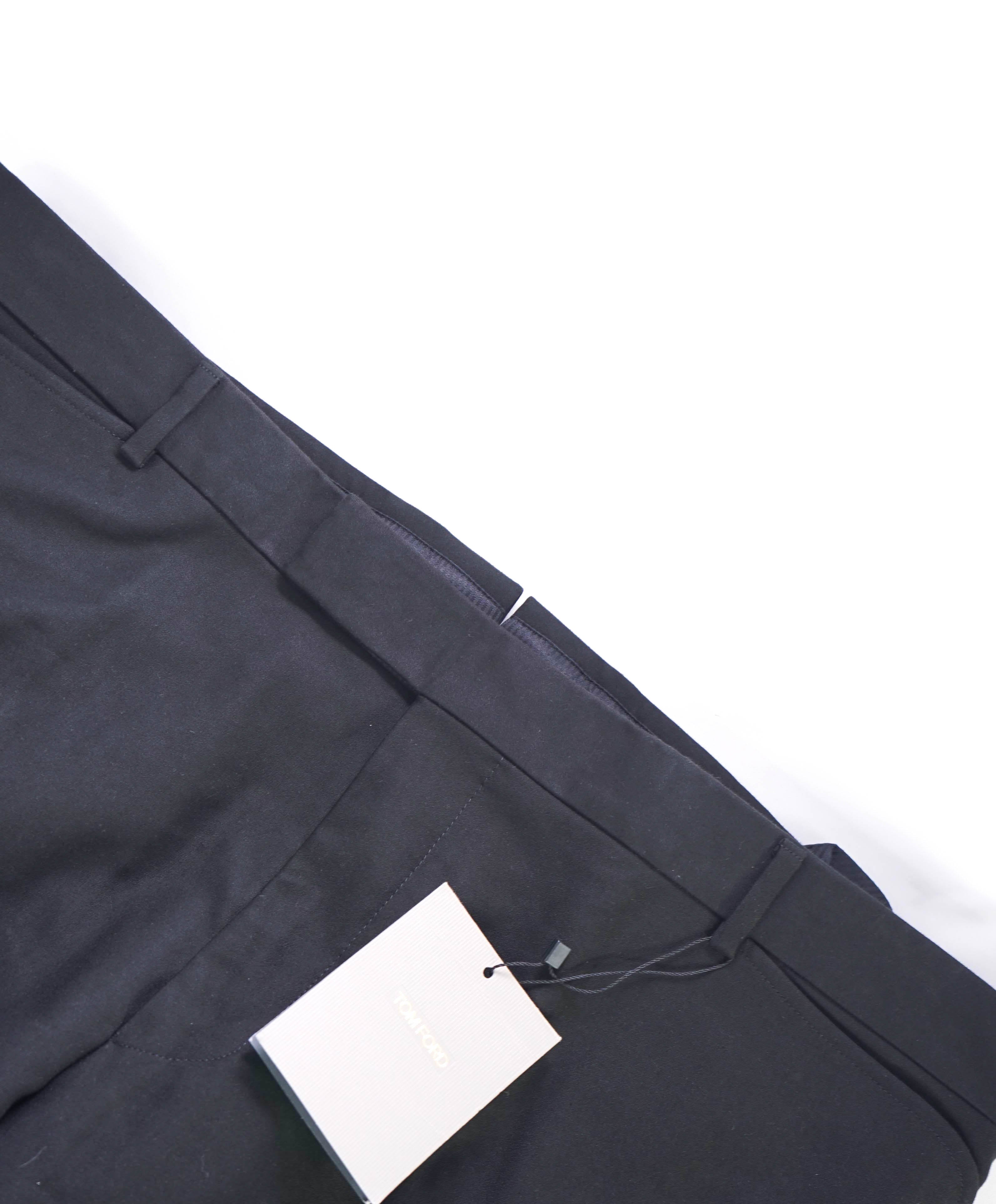 TOM FORD - Cotton Denim Weight Solid Chino Black Dress Pants - 42W (50US)