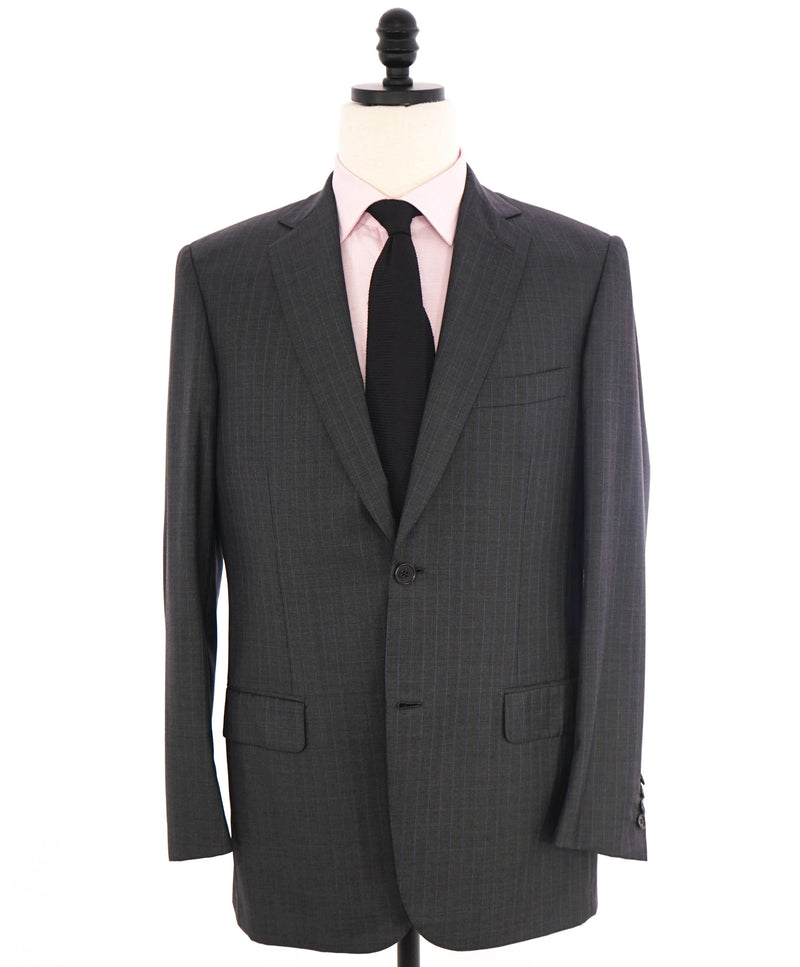 $6700 BRIONI - Gray/Blue 2-Btn Super *CELEB FAVE* 150's Suit - 40R