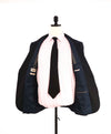 $2,295 ARMANI COLLEZIONI - "M Line" Blue Textured 130's Dinner Jacket Blazer - 42 R US