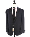 $2,295 ARMANI COLLEZIONI - "G Line" Blue Textured Dinner Jacket Blazer - 48 R US