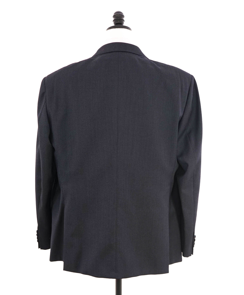 $2,295 ARMANI COLLEZIONI - "G Line" Blue Textured Dinner Jacket Blazer - 48 R US