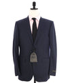 $3,495 ERMENEGILDO ZEGNA -"TROFEO 600" Blue Chalk Stripe Blazer - 38R