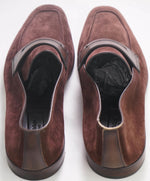 $960 ERMENEGILDO ZEGNA - Brown/Burgundy Penny Loafers - 11 US 10EU