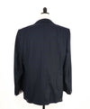 $2,695 ERMENEGILDO ZEGNA - Navy Blue Check “15 MIL MIL 15” Blazer - 46L