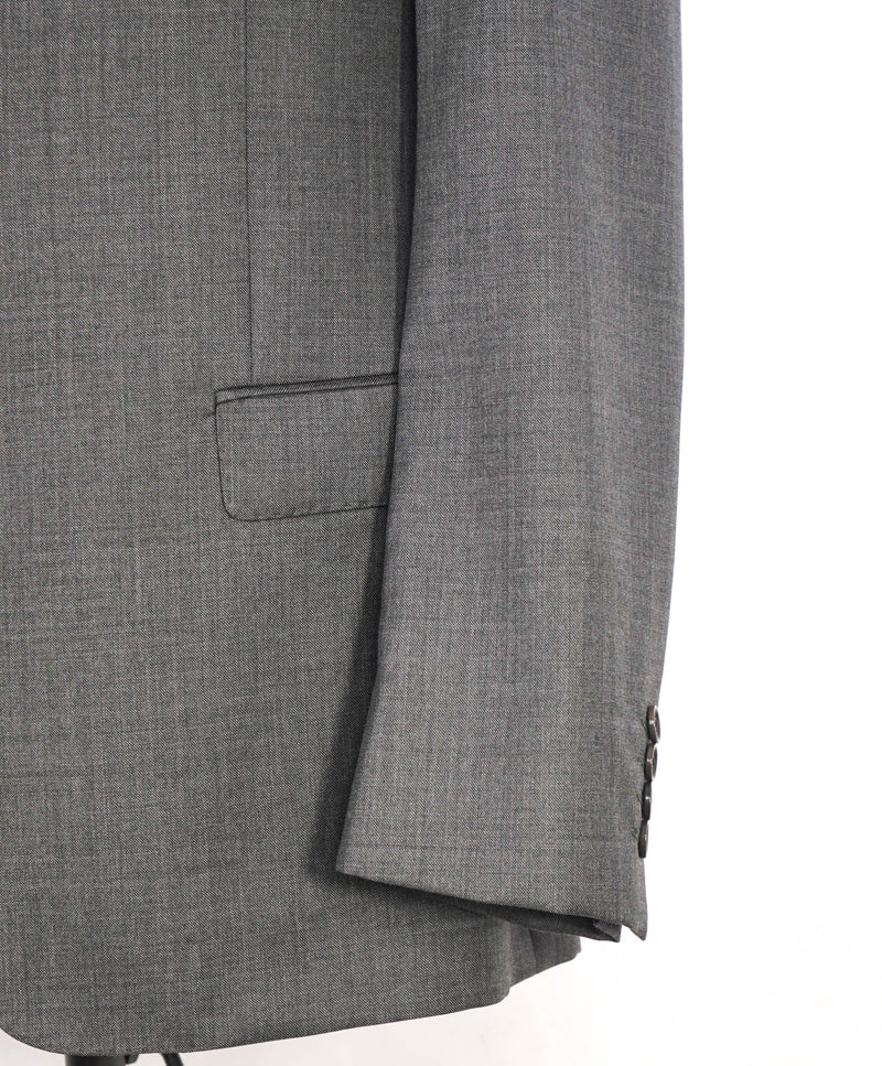 $1,995 EMPORIO ARMANI - “G LINE” Gray 1-Btn Notch Lapel 130's Suit - 38S