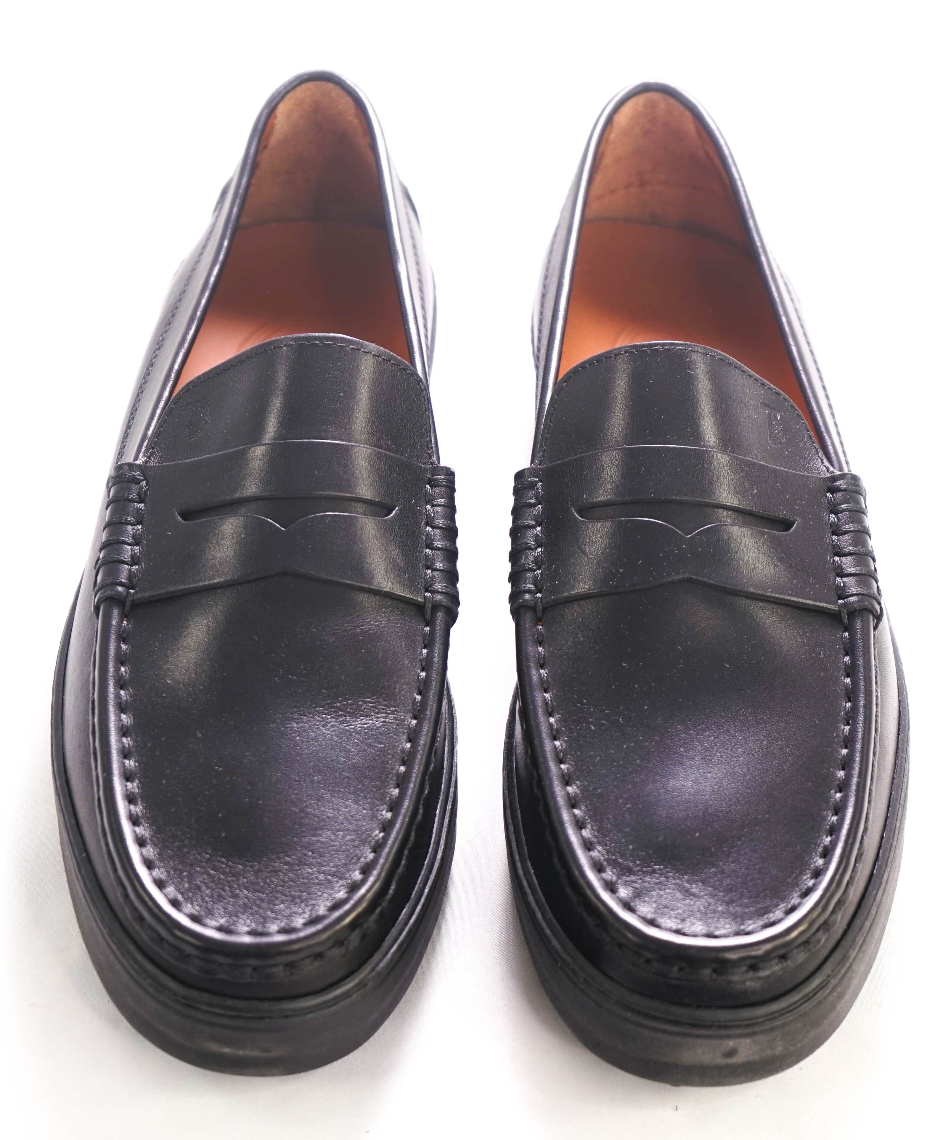 TOD’S - Black Leather Penny Loafers “Boston TURIN” - 10US (9.5T)