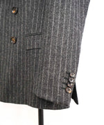 $3,490 BALLY - By FOX BROTHERS Double Breasted Chalk Stripe Wool Suit - 36R