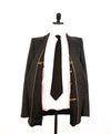 $3,490 BALLY - By FOX BROTHERS Double Breasted Chalk Stripe Wool Suit - 36R