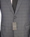 $3,795 GIORGIO ARMANI - "SOFT" Gray Check Notch Lapel SUPER 150's Suit - 42R