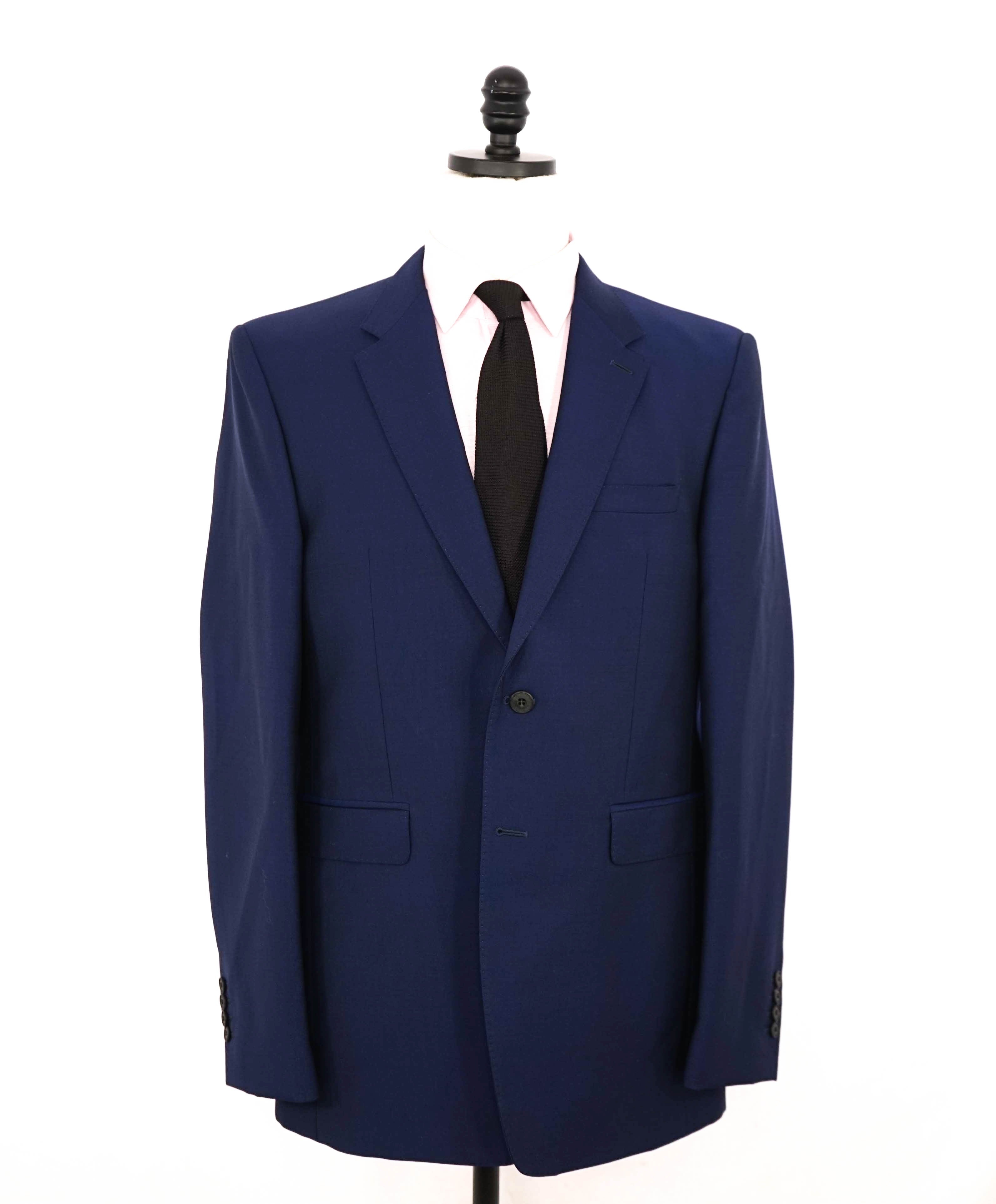 $2,395 BURBERRY LONDON - Made In Italy Wool & Mohair Blue Suit -  42R