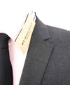 $2,395 BURBERRY LONDON - Made In Italy Wool Charcoal Suit -  44R